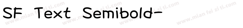 SF Text Semibold字体转换